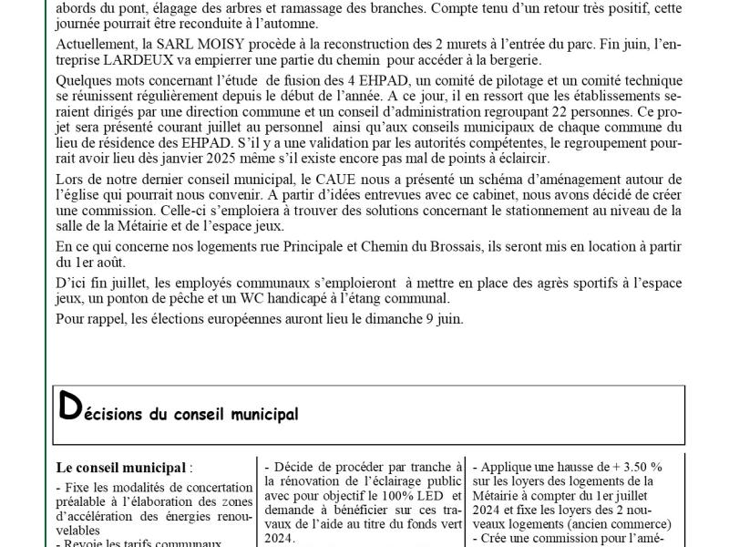 Saturn'Echo Juin 2024