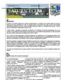 Saturn'Echo Septembre 2017