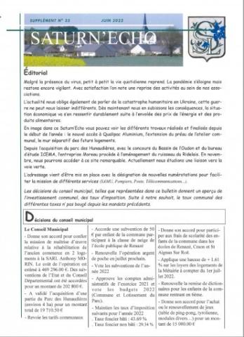 Saturn Echo Juin 2022