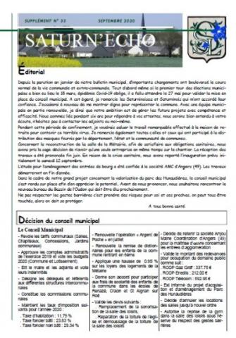 Saturn'Echo Septembre 2020
